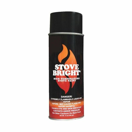 STOVE BRIGHT High Temperature Metallic Black Stove Paint 6309
